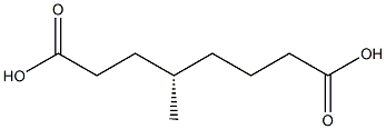 [S,(-)]-4-Methyloctanedioic acid Struktur