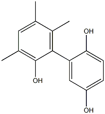 3',5',6'-Trimethyl-1,1'-biphenyl-2,2',5-triol Struktur