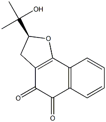 (S)-2,3-Dihydro-2-(1-hydroxy-1-methylethyl)naphtho[1,2-b]furan-4,5-dione Struktur