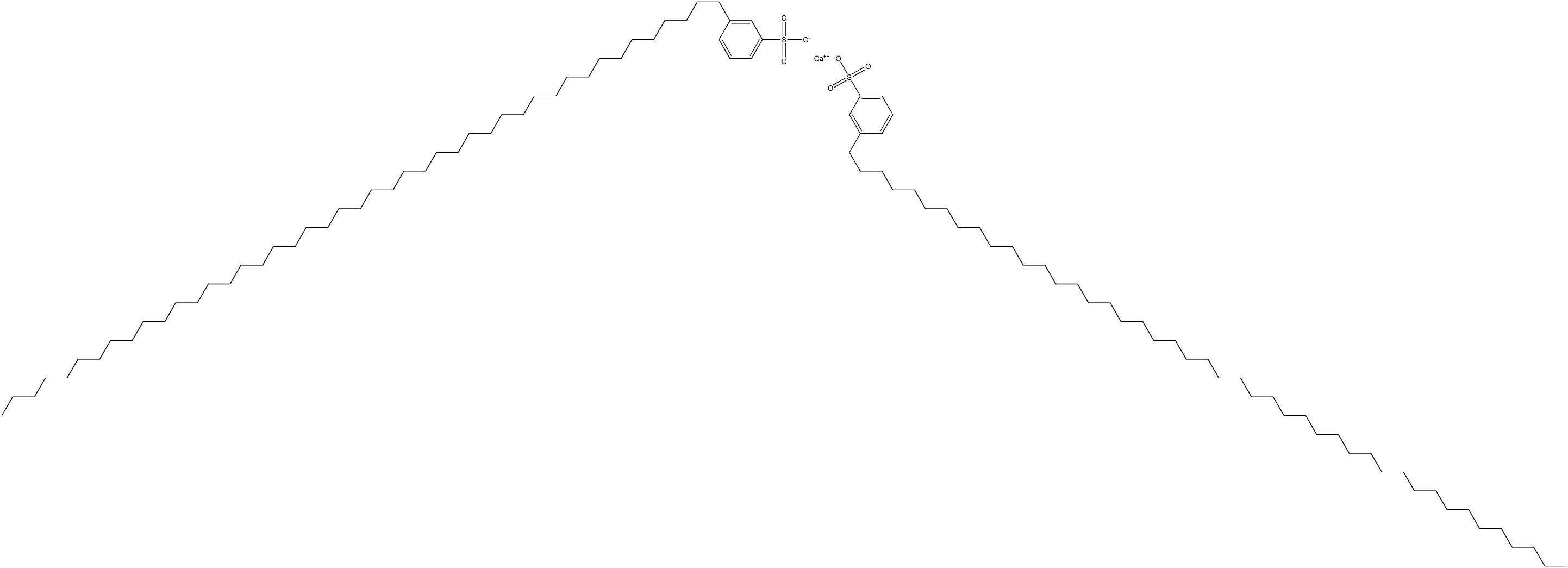 Bis[3-(pentatetracontan-1-yl)benzenesulfonic acid]calcium salt Struktur