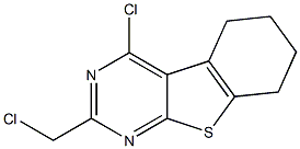 4-Chloro-5,6,7,8-tetrahydro-2-chloromethyl[1]benzothieno[2,3-d]pyrimidine Struktur