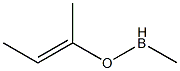 Methyl(1-methyl-1-propenyloxy)borane Struktur