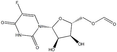 5-Fluoro-5'-O-formyluridine Struktur