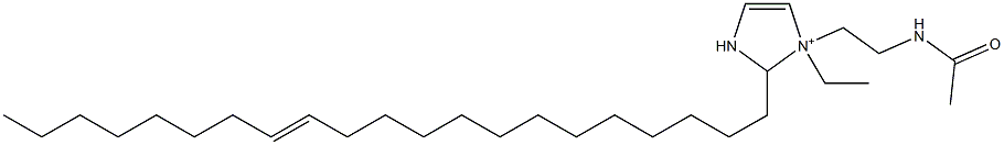 1-[2-(Acetylamino)ethyl]-1-ethyl-2-(13-henicosenyl)-4-imidazoline-1-ium Struktur