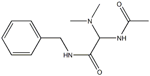 2-Acetylamino-2-dimethylamino-N-benzylacetamide Struktur