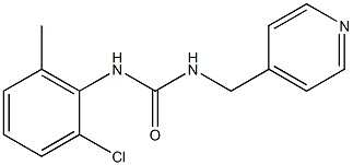 1-(2-Chloro-6-methylphenyl)-3-(pyridin-4-ylmethyl)urea Struktur