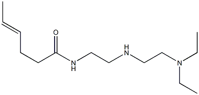 N-[2-[2-(Diethylamino)ethylamino]ethyl]-4-hexenamide Struktur