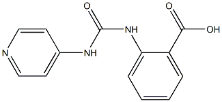 1-[(2-Carboxyphenyl)]-3-(pyridin-4-yl)urea Struktur