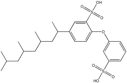 5-(1,3,5,7-Tetramethyloctyl)-[2,3'-oxybisbenzenesulfonic acid] Struktur