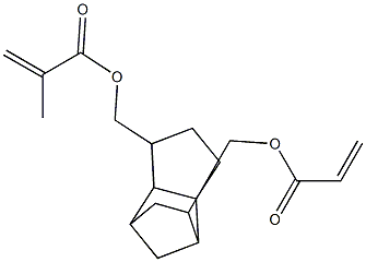 8-(Acryloyloxymethyl)-3-(methacryloyloxymethyl)tricyclo[5.2.1.02,6]decane Struktur