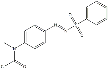 1-[4-[(Chlorocarbonyl)methylamino]phenyl]-2-(phenylsulfonyl)diazene Struktur