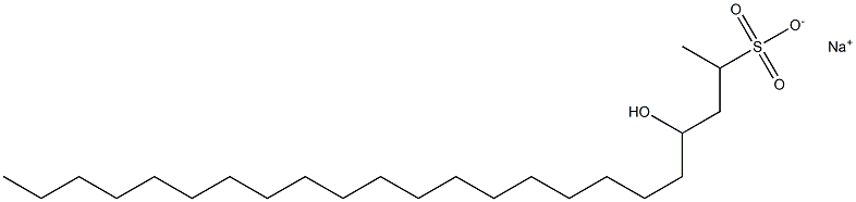 4-Hydroxytricosane-2-sulfonic acid sodium salt Struktur