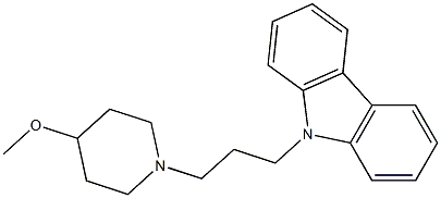 9-[3-(4-Methoxypiperidino)propyl]-9H-carbazole Struktur