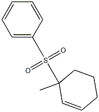 3-Methyl-3-(phenylsulfonyl)cyclohexene Struktur