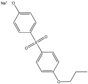 Sodium 4-(4-propoxyphenylsulfonyl)phenolate Struktur