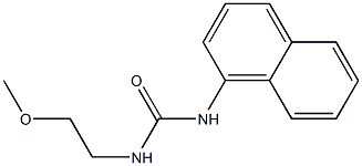 1-(2-Methoxyethyl)-3-(1-naphtyl)urea Struktur