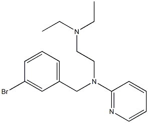 N-(m-Bromobenzyl)-N-(2-diethylaminoethyl)-2-pyridinamine Struktur