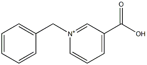 3-Carboxy-1-(phenylmethyl)pyridinium Struktur