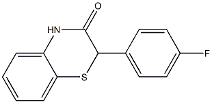 2-(4-フルオロフェニル)-2H-1,4-ベンゾチアジン-3(4H)-オン 化學(xué)構(gòu)造式