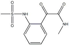 N-[2-[[(Methylamino)carbonyl]carbonyl]phenyl]methanesulfonamide Struktur