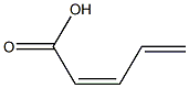 (Z)-2,4-Pentadienoic acid Struktur