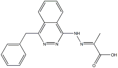 2-[2-(4-Benzylphthalazine-1-yl)hydrazono]propanoic acid Struktur