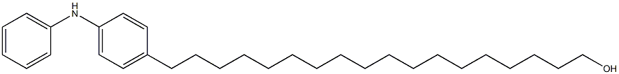 4-(18-Hydroxyoctadecyl)phenylphenylamine Struktur