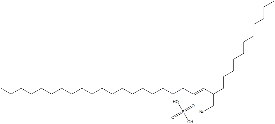 Sulfuric acid 2-undecyl-3-tricosenyl=sodium ester salt Struktur