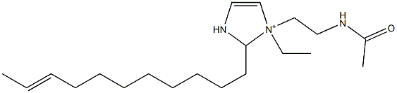 1-[2-(Acetylamino)ethyl]-1-ethyl-2-(9-undecenyl)-4-imidazoline-1-ium Struktur