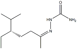 [S,(-)]-5-Ethyl-6-methyl-2-heptanonesemicarbazone Struktur