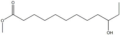 10-Hydroxylauric acid methyl ester Struktur