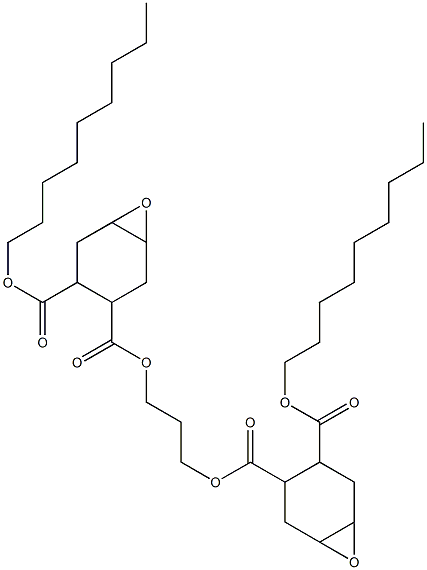 Bis[2-(nonyloxycarbonyl)-4,5-epoxy-1-cyclohexanecarboxylic acid]1,3-propanediyl ester Struktur