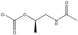 Chloridocarbonic acid (1R)-2-acetylamino-1-methylethyl ester Struktur