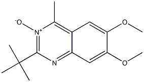 2-(1,1-Dimethylethyl)-4-methyl-6,7-dimethoxyquinazoline 3-oxide Struktur