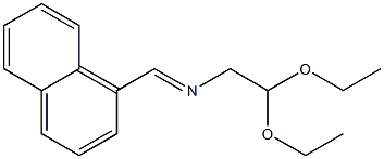 [[(1-Naphtyl)methylene]amino]acetaldehyde diethyl acetal Struktur