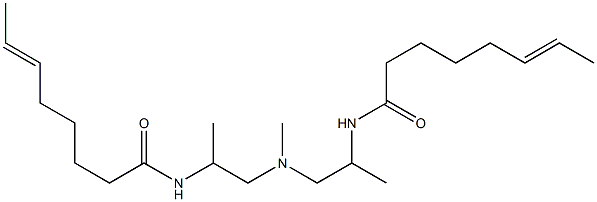 N,N'-[Methyliminobis(1-methyl-2,1-ethanediyl)]bis(6-octenamide) Struktur