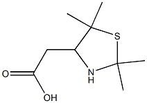 2-(2,2,5,5-Tetramethylthiazolidin-4-yl)acetic acid Struktur