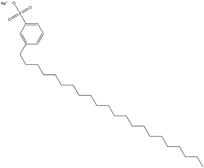 3-Docosylbenzenesulfonic acid sodium salt Struktur