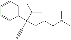 5-Dimethylamino-2-isopropyl-2-phenylvaleronitrile Struktur