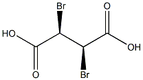 (2R,3R)-2,3-Dibromobutanedioic acid Struktur