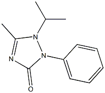 1-Isopropyl-5-methyl-2-phenyl-1,2-dihydro-3H-1,2,4-triazol-3-one Struktur