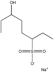 6-Hydroxyoctane-3-sulfonic acid sodium salt Struktur