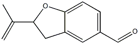 2-(1-Methylethenyl)-2,3-dihydrobenzofuran-5-carbaldehyde Struktur