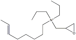 N-(6-Octenyl)-N,N-dipropyl-2-oxiranemethanaminium Struktur