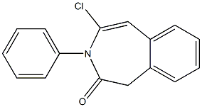 4-Chloro-3-phenyl-3H-3-benzazepin-2(1H)-one Struktur