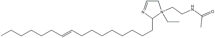 1-[2-(Acetylamino)ethyl]-1-ethyl-2-(9-hexadecenyl)-3-imidazoline-1-ium Struktur