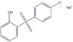 Sodium 4-(2-hydroxyphenylsulfonyl)phenolate Struktur