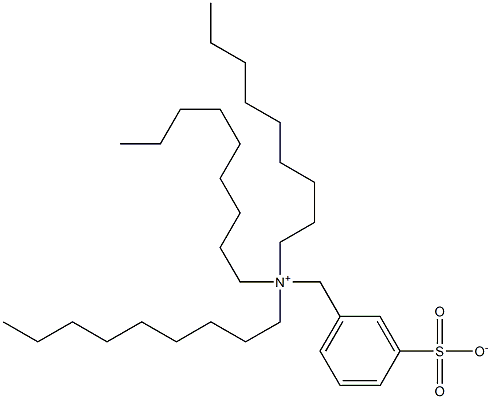 N,N,N-Trinonyl-3-sulfonatobenzenemethanaminium Struktur