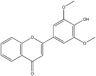 3',5'-Dimethoxy-4'-hydroxyflavone Struktur