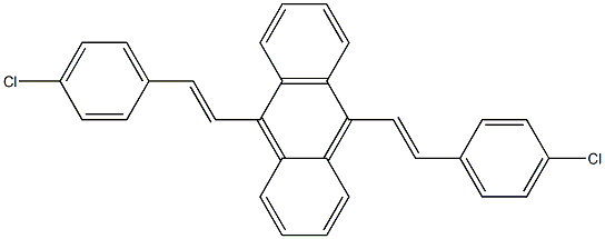 9,10-Bis[(E)-2-(4-chlorophenyl)ethenyl]anthracene Struktur